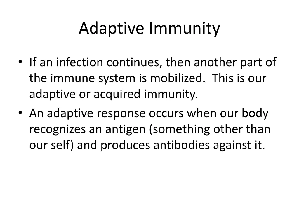 adaptive immunity