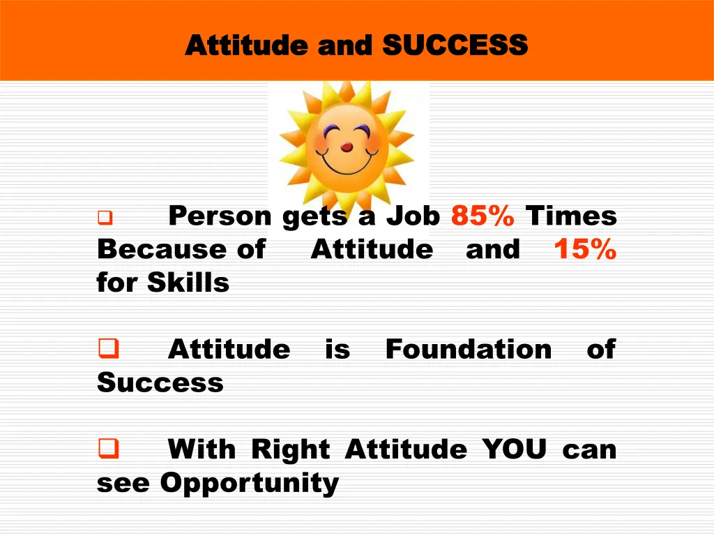 attitude and success attitude and success