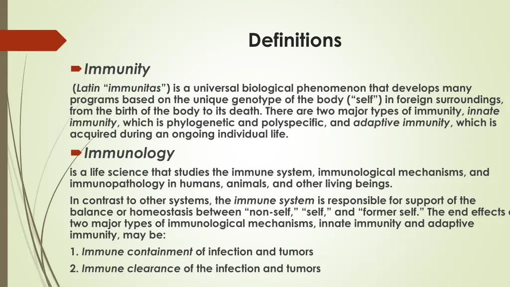 definitions