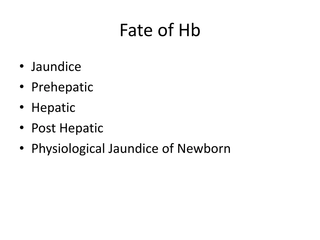 fate of hb