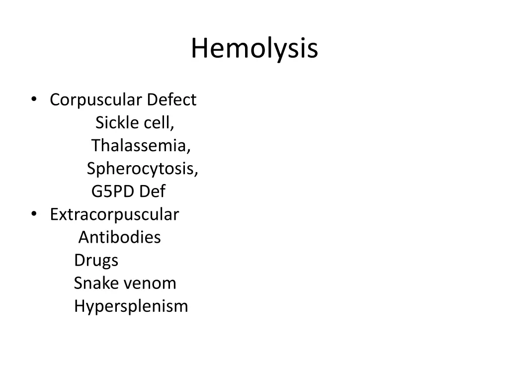 hemolysis