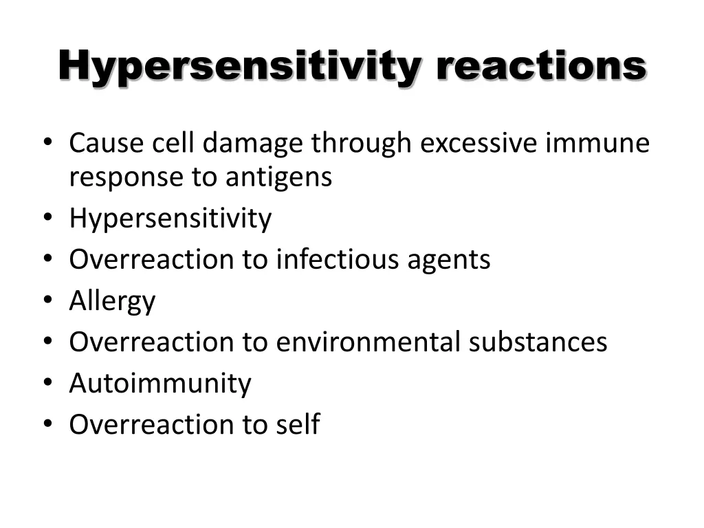 hypersensitivity reactions