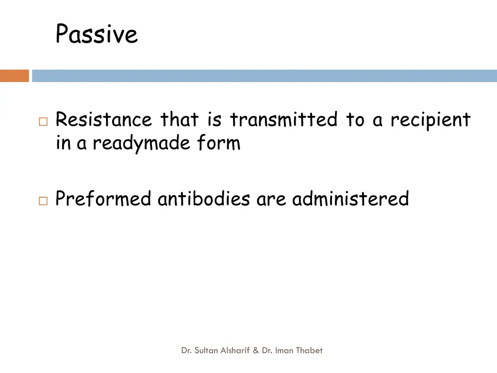 passive