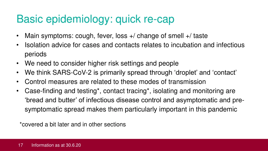 basic epidemiology quick re cap