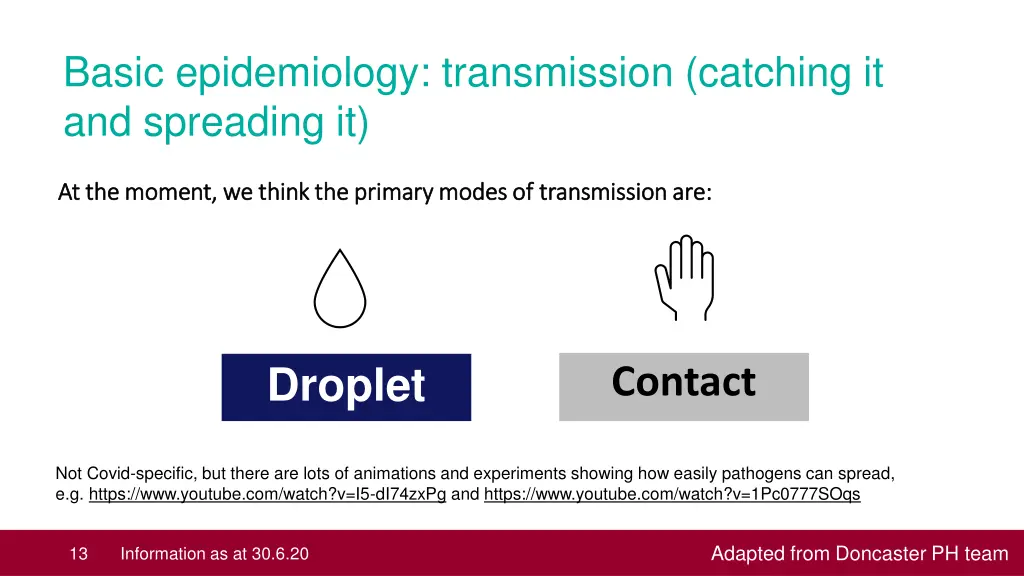 basic epidemiology transmission catching