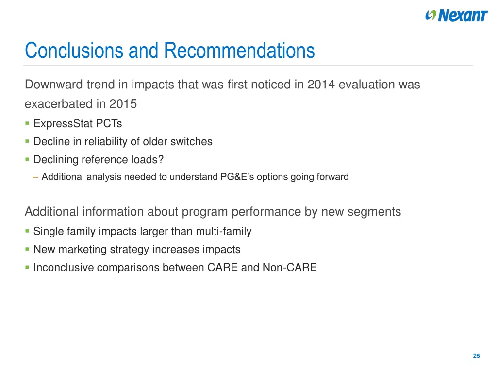 conclusions and recommendations