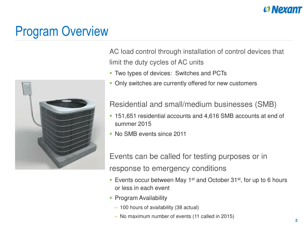 program overview