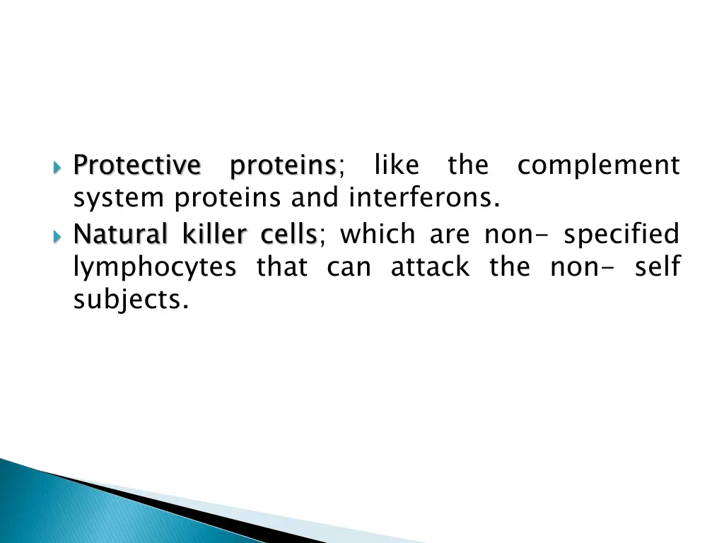 protective system proteins and interferons