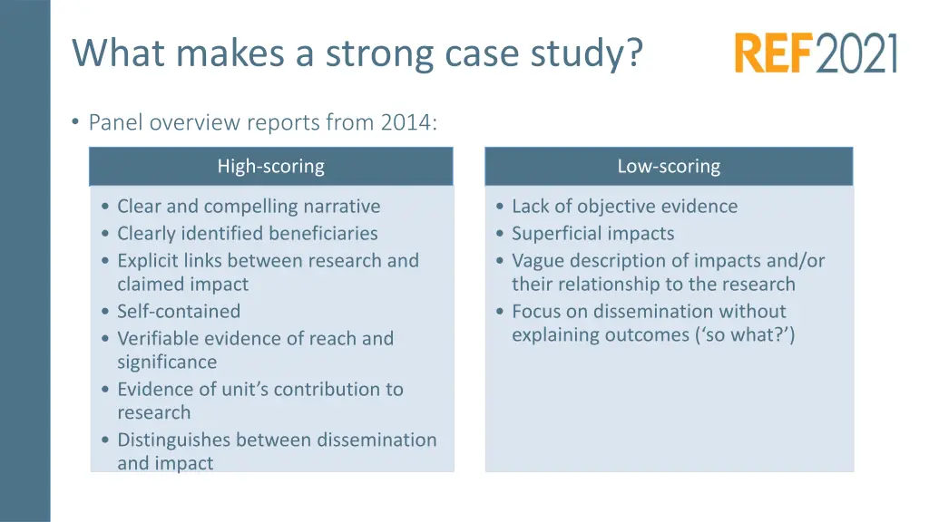 what makes a strong case study