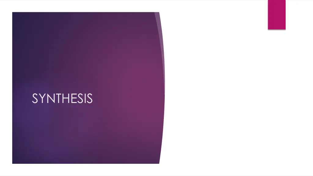 synthesis