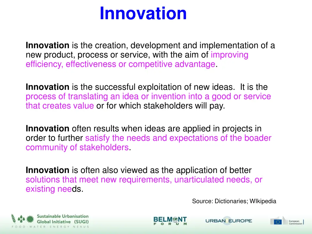 innovation