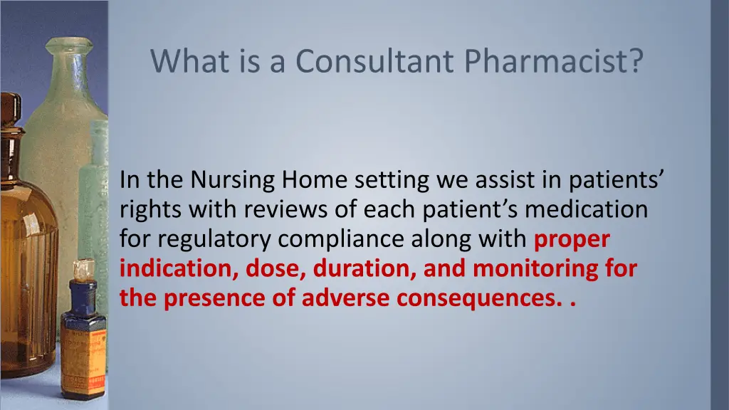what is a consultant pharmacist 3