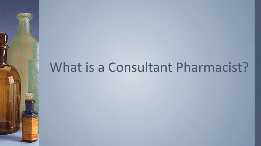 what is a consultant pharmacist