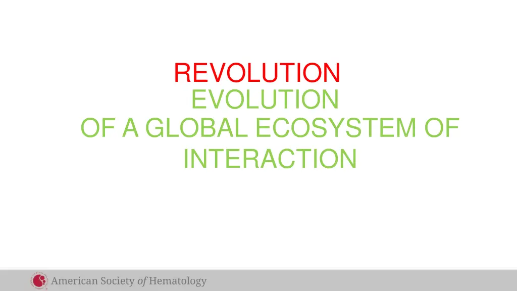 revolution evolution