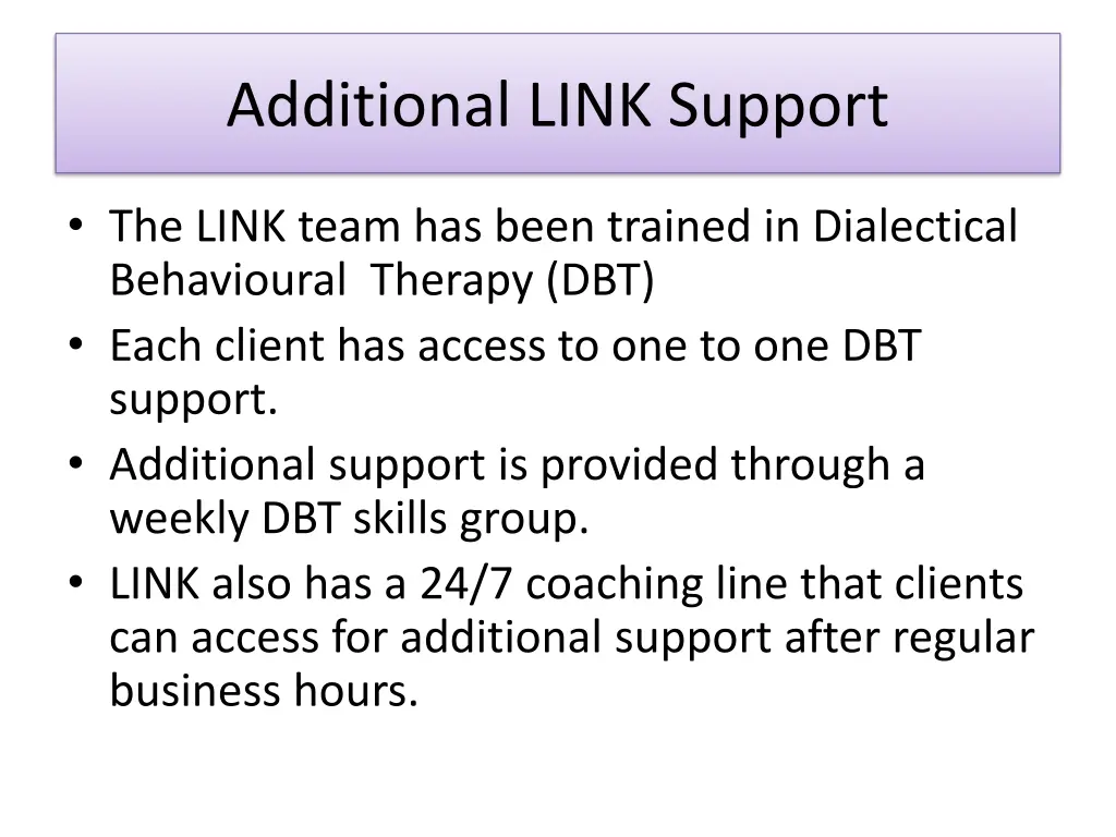 additional link support