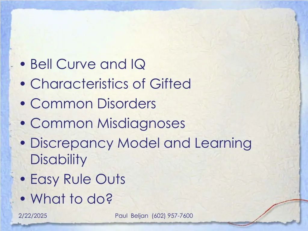 bell curve and iq characteristics of gifted