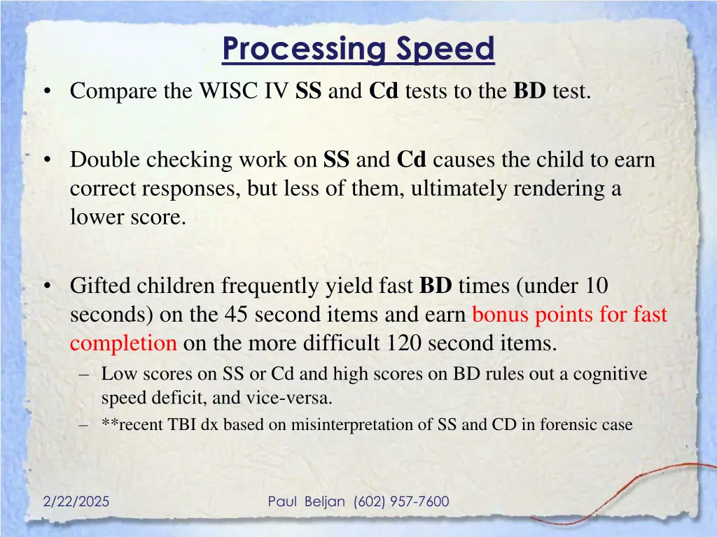processing speed 2