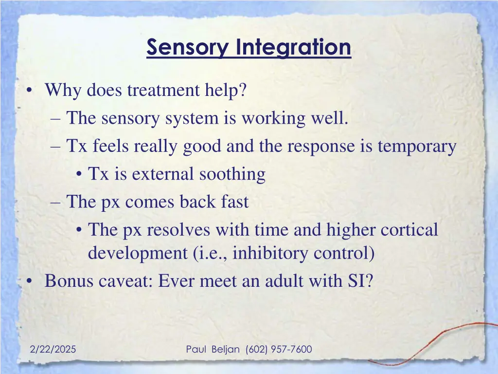sensory integration 1