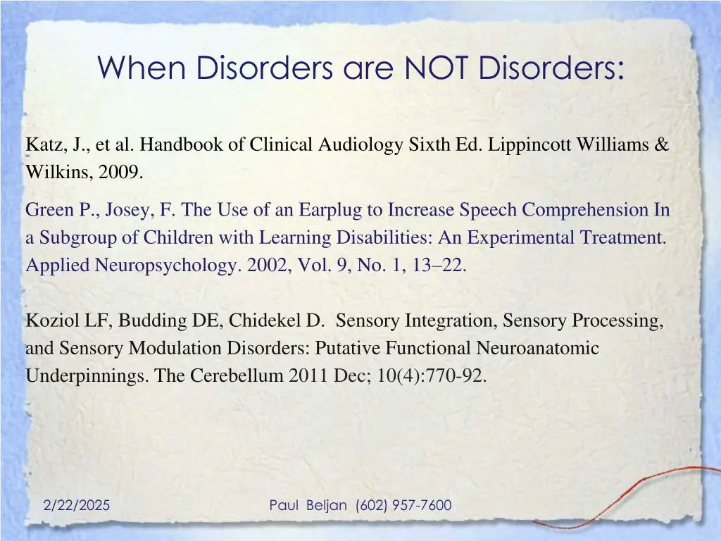 when disorders are not disorders 1