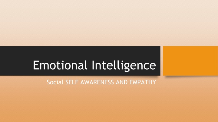 emotional intelligence