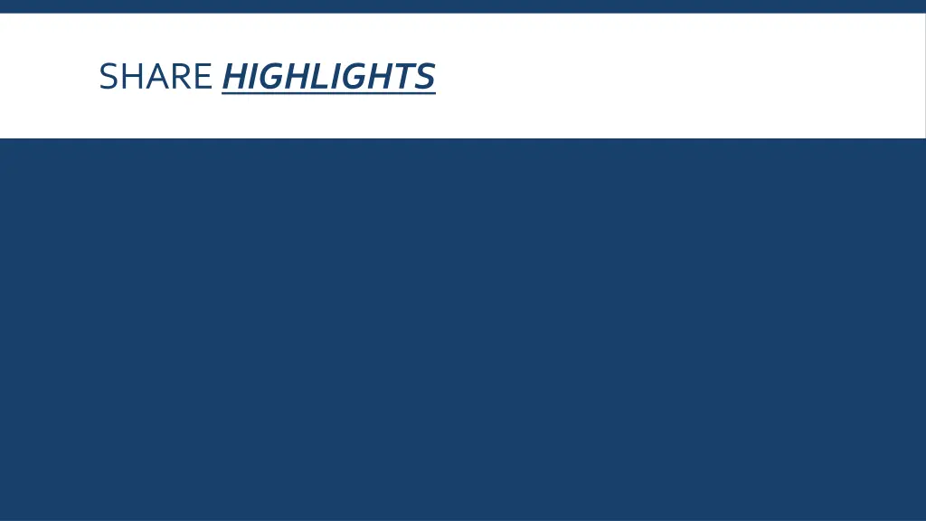 share highlights