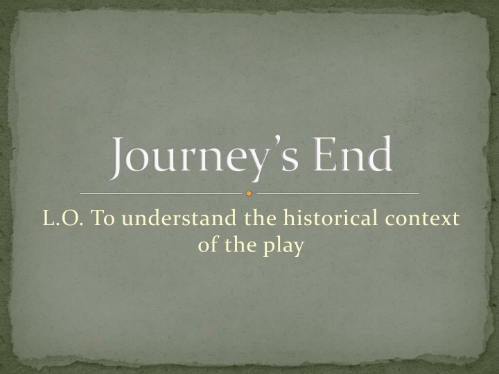 journey s end