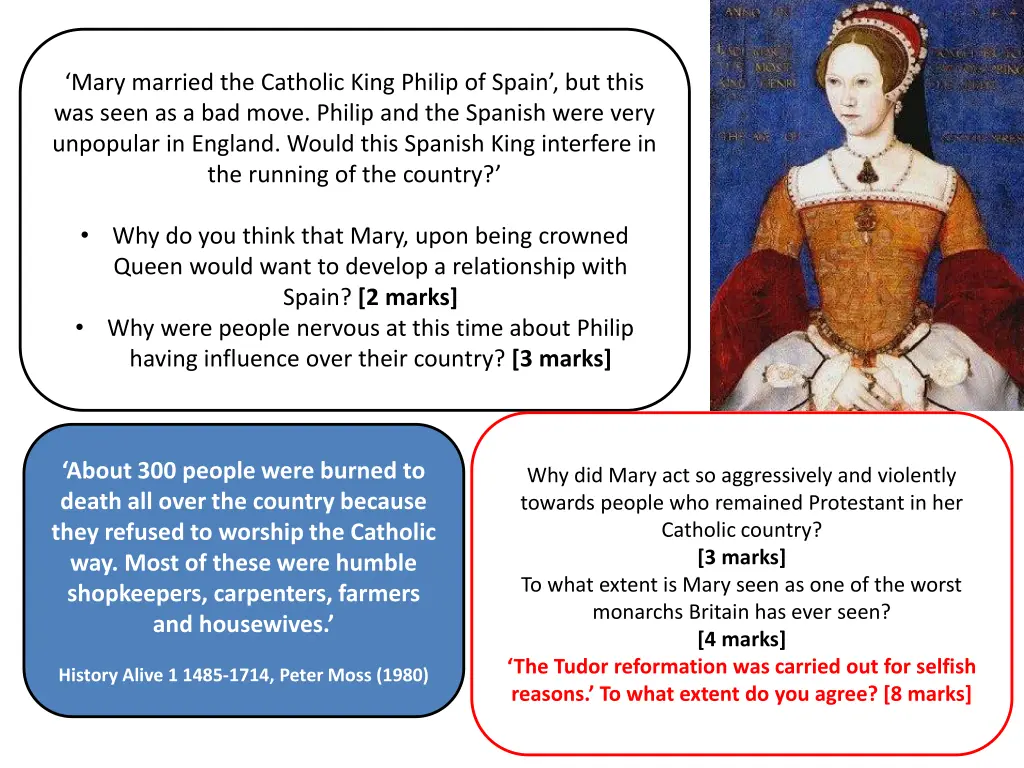 mary married the catholic king philip of spain