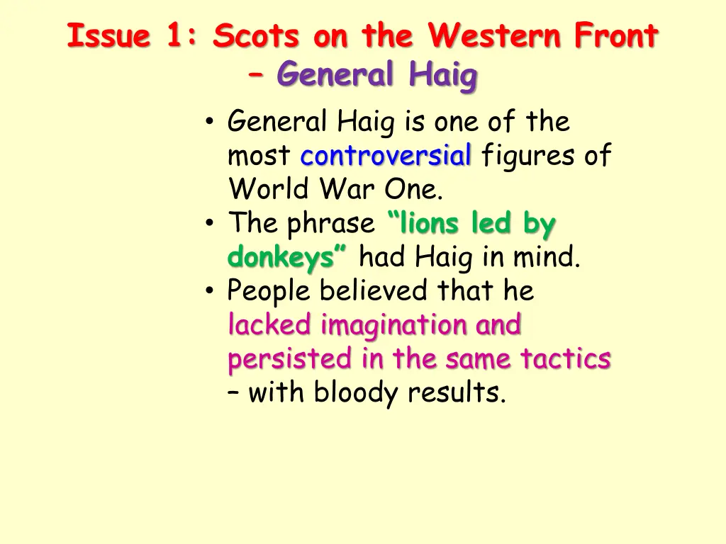 issue 1 scots on the western front general haig 1