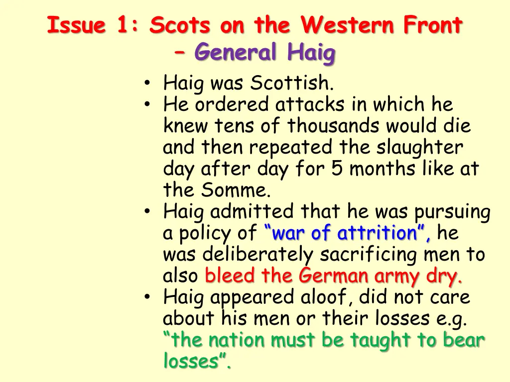 issue 1 scots on the western front general haig 2