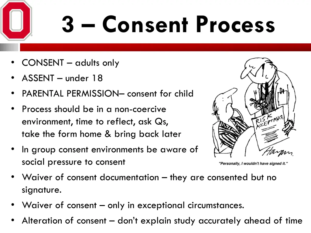 3 consent process
