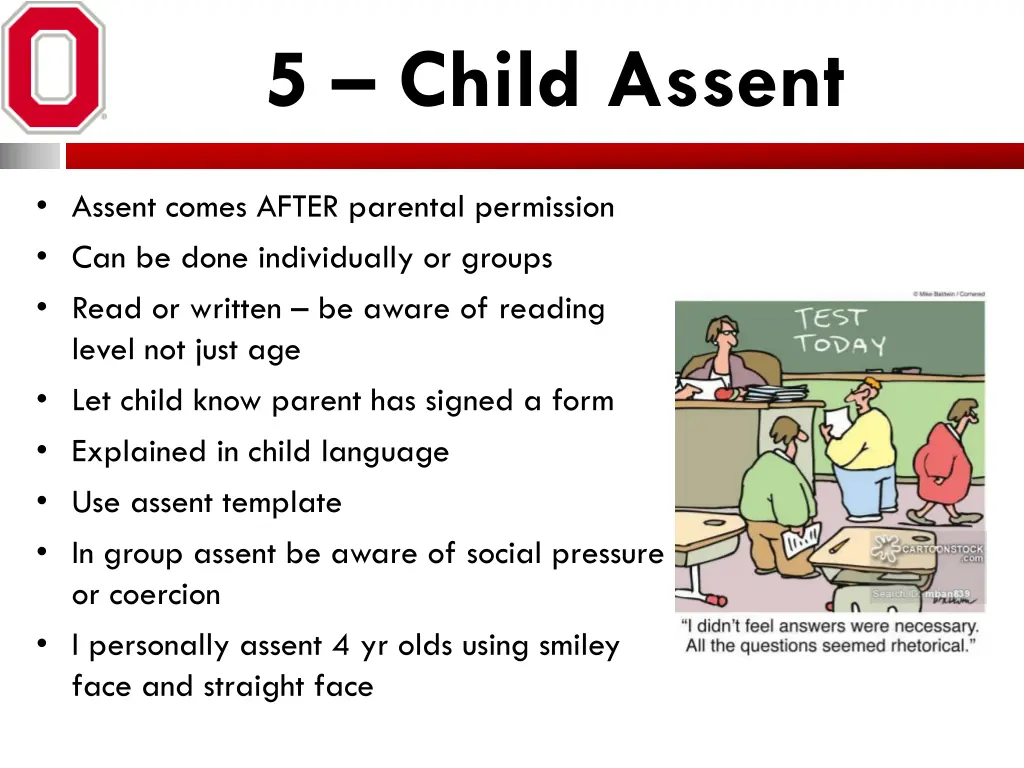 5 child assent