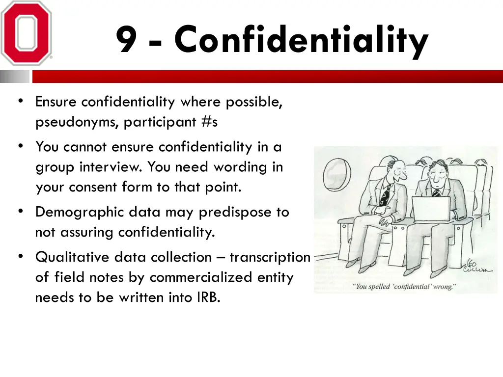 9 confidentiality
