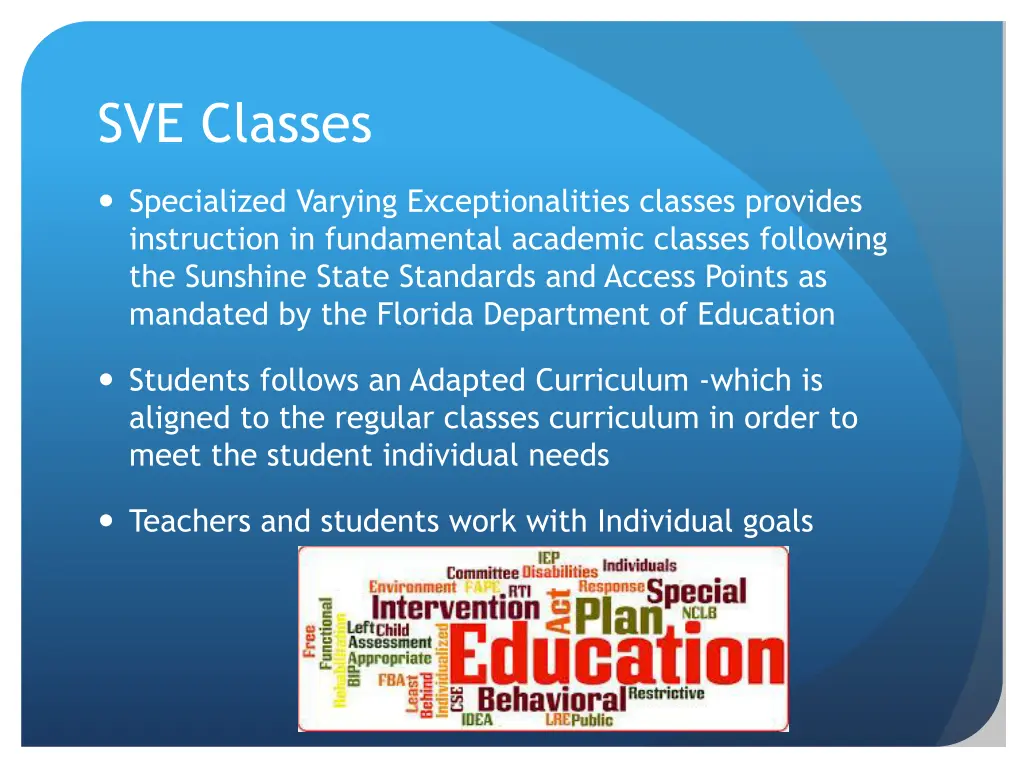 sve classes