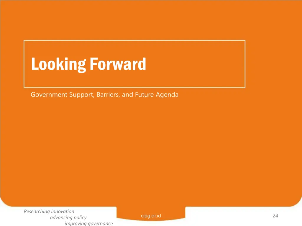 looking forward