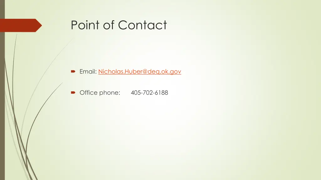 point of contact