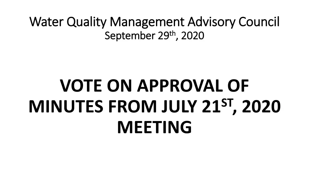 water quality management advisory council water 3