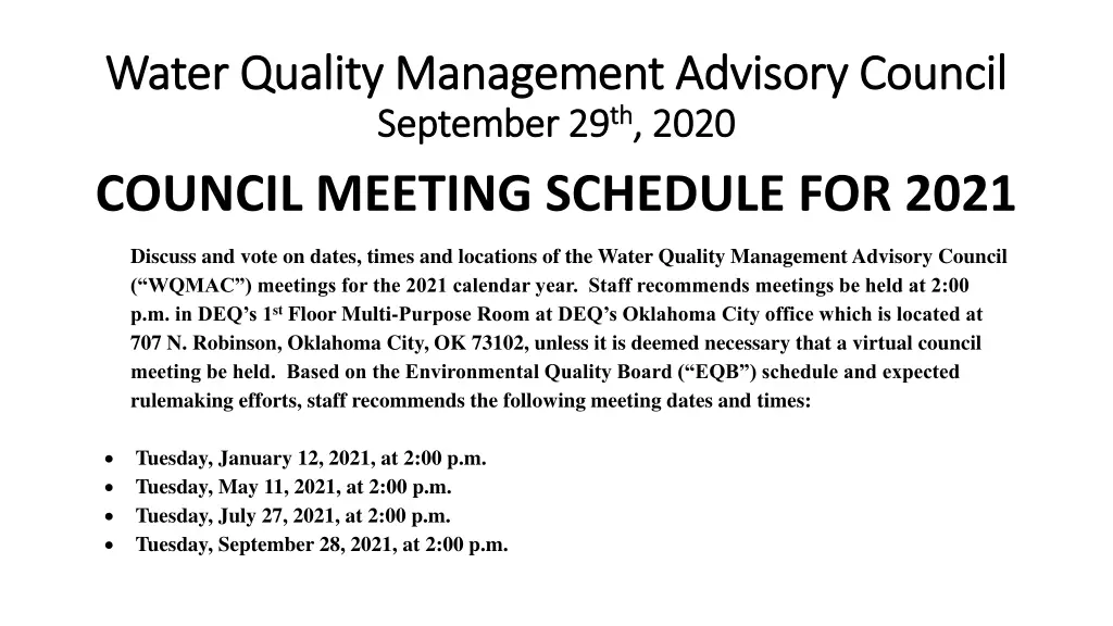 water quality management advisory council water 4