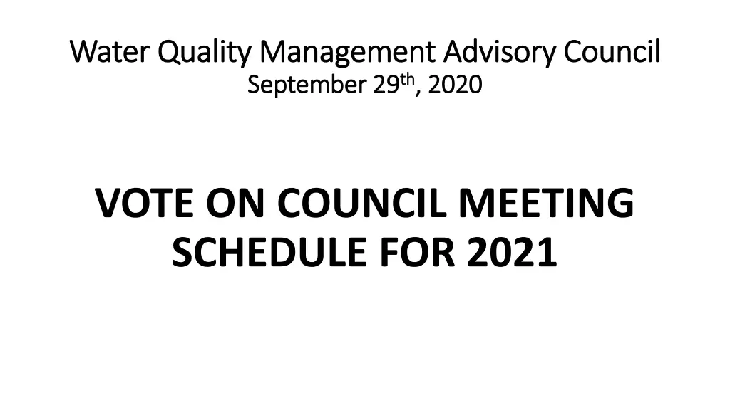 water quality management advisory council water 5