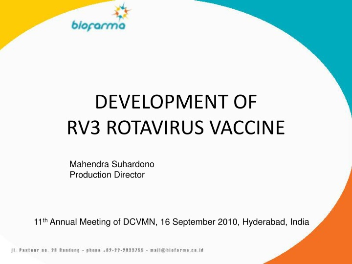 development of rv3 rotavirus vaccine