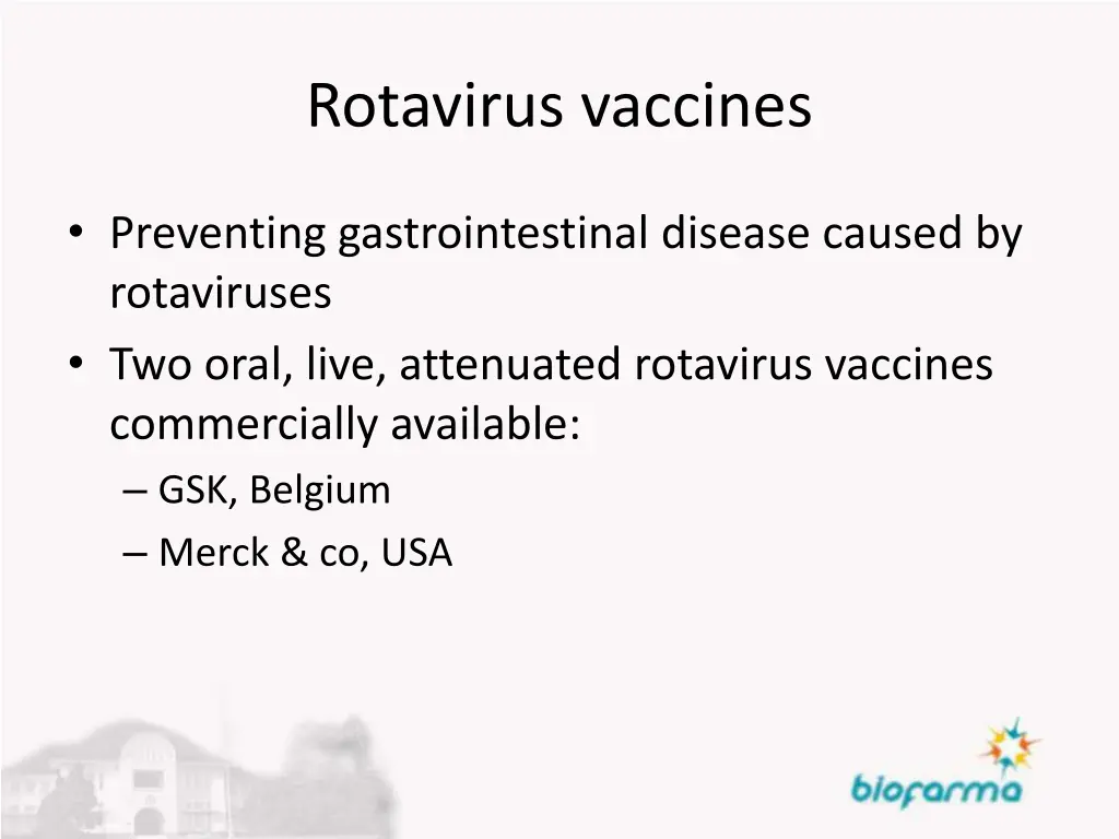 rotavirus vaccines