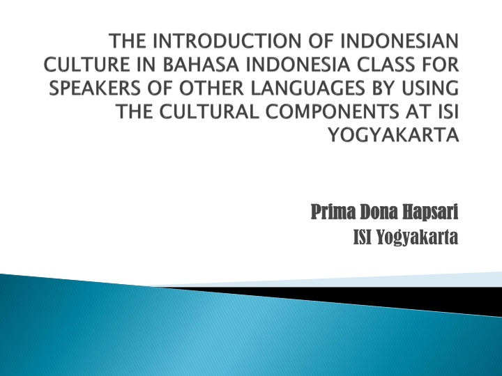 prima dona prima dona hapsari isi yogyakarta