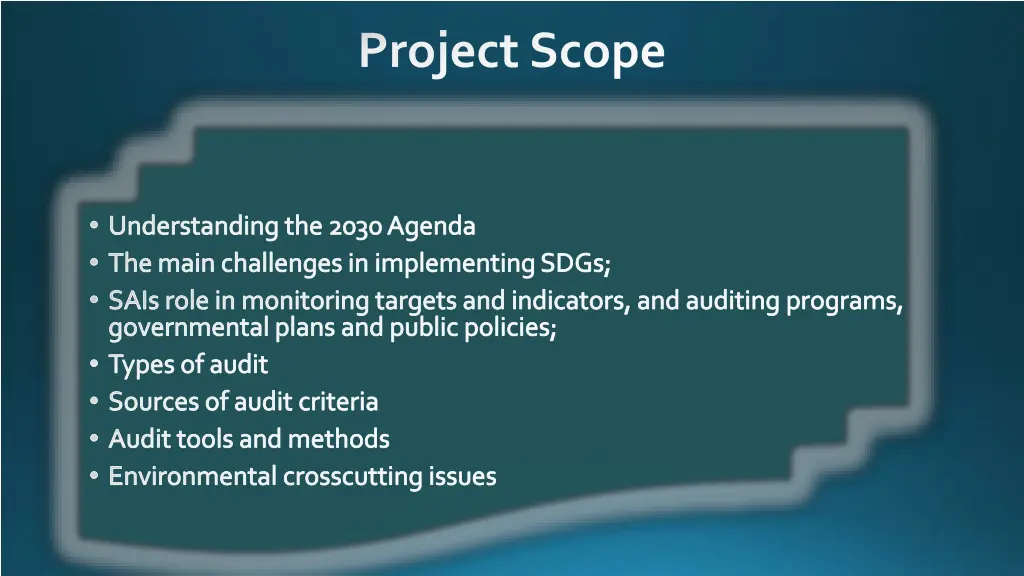 project scope