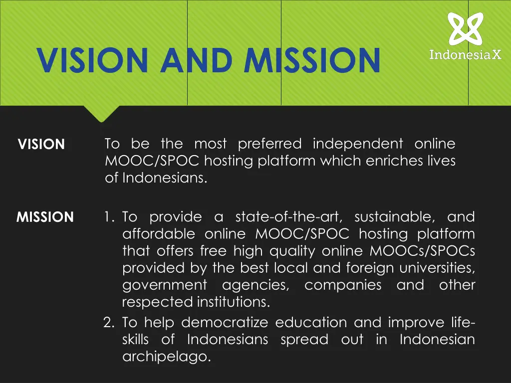 vision and mission