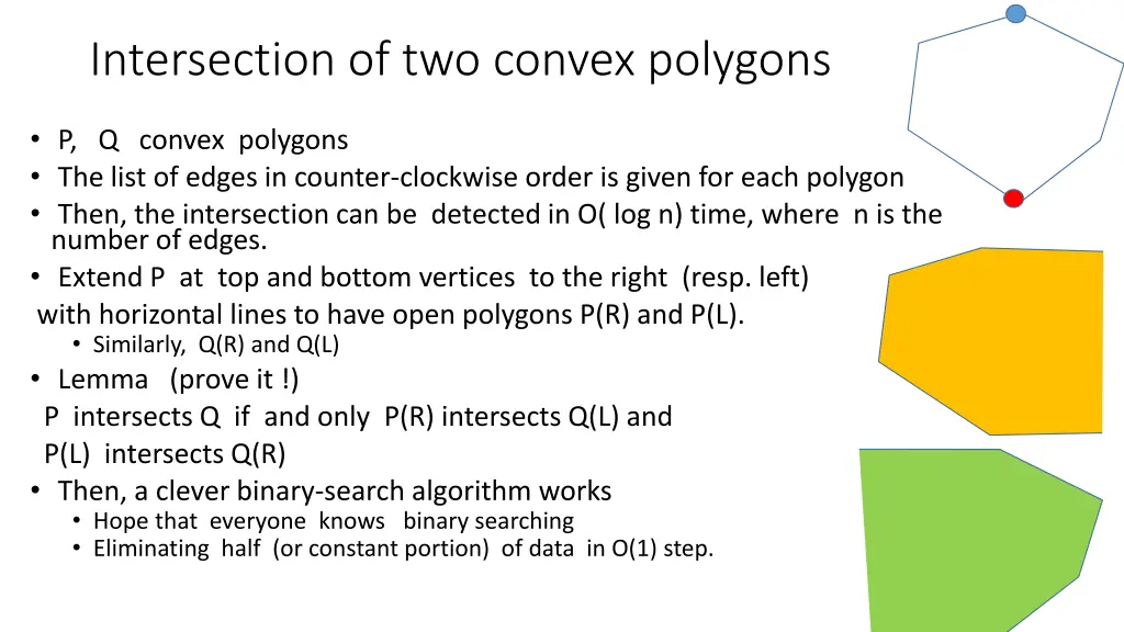 intersection of two convex polygons