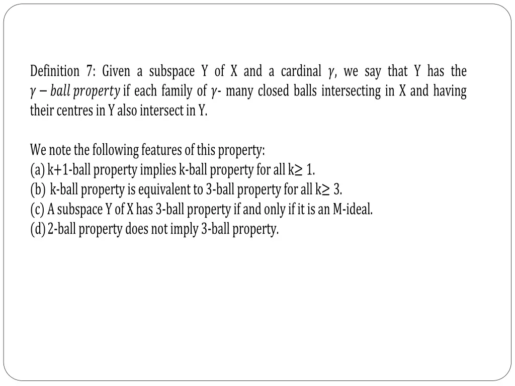 definition 7 given a subspace