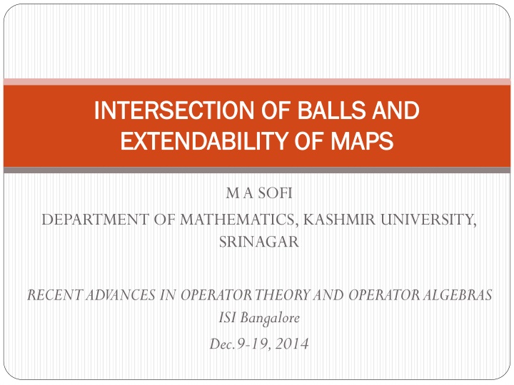 intersection of balls and intersection of balls