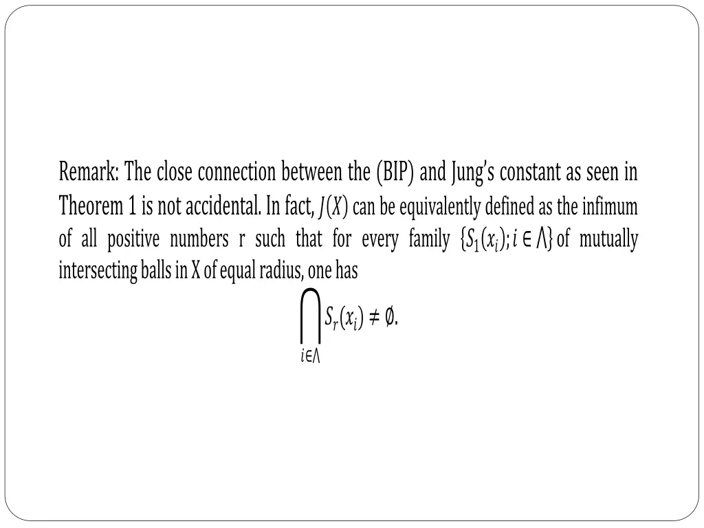 remark the close connection between