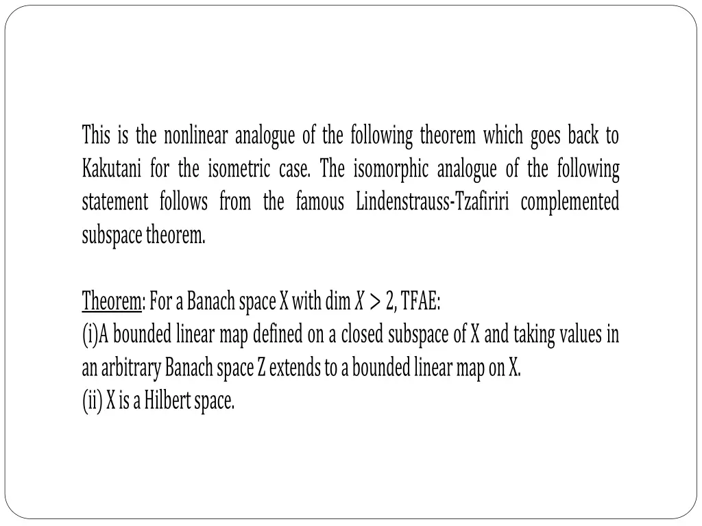 this is the nonlinear analogue of the following