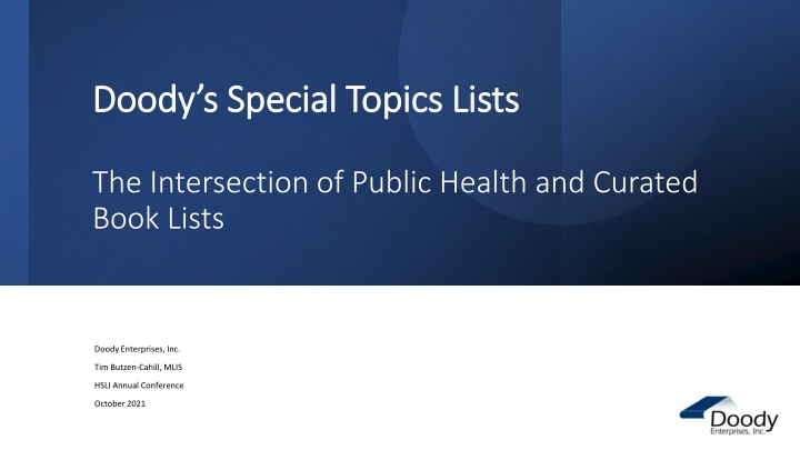 doody s special topics lists doody s special