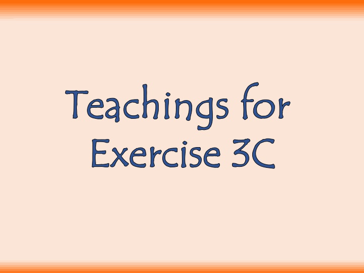 teachings for teachings for exercise 3c exercise